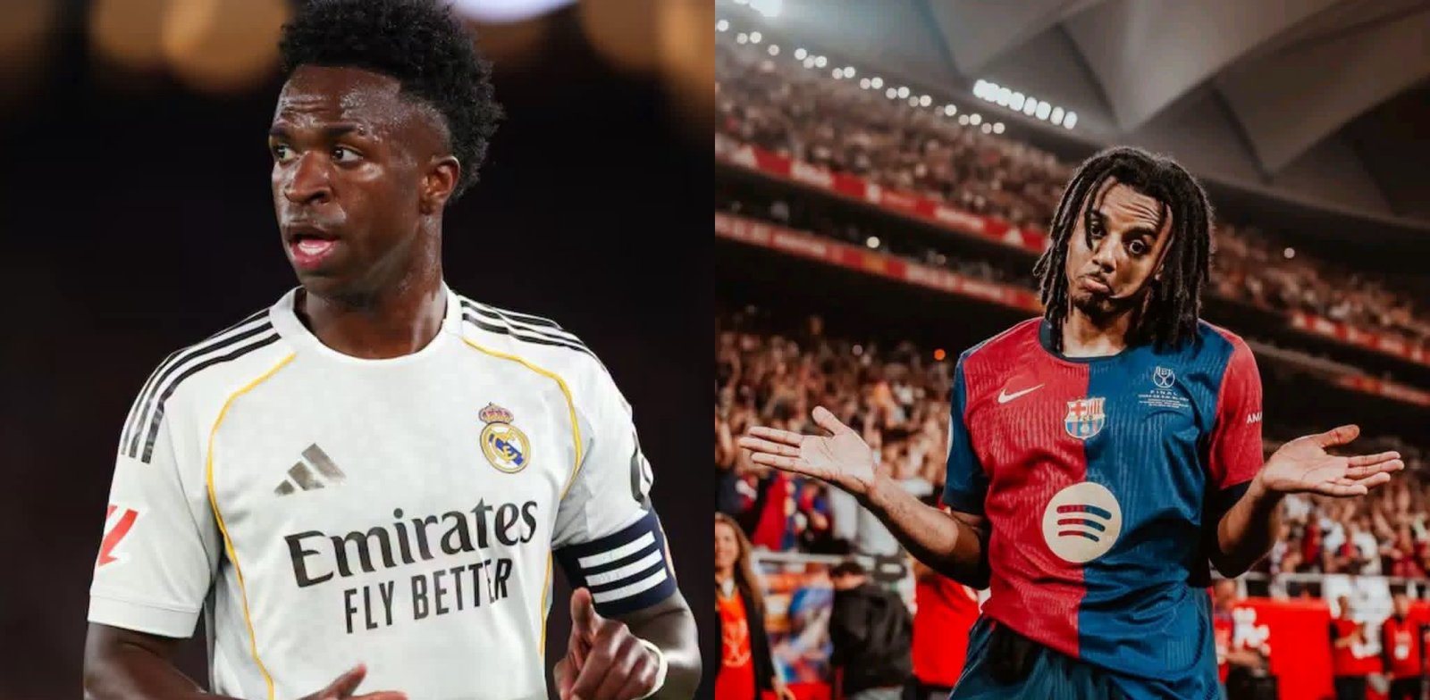 Joueurs du FC Barcelone et du Real Madrid avant le Clásico du 25 octobre 2026.